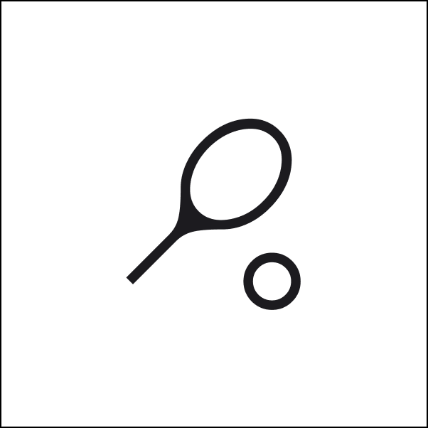 The sound of a tennis ball bouncing on the ground