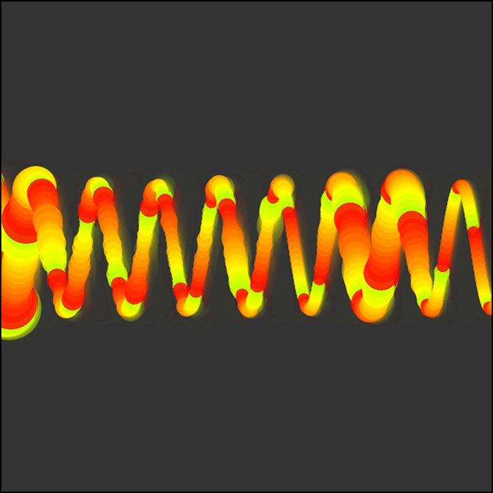 Manipulating the wavelength values again allowed me to limit the colour range to largely 3 colours.