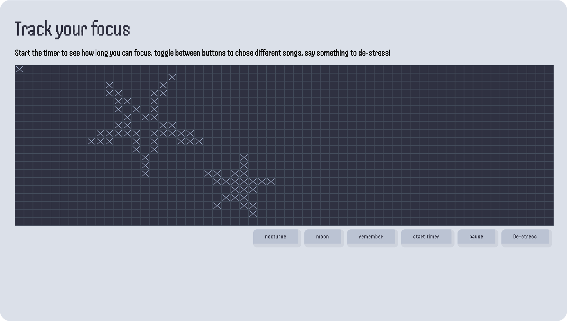 As part of the header of a web page, this project will focus on diegetic sounds to create an impressional digital product that utilizes sound in conjunction with a responsive visual tool to pull users in. 