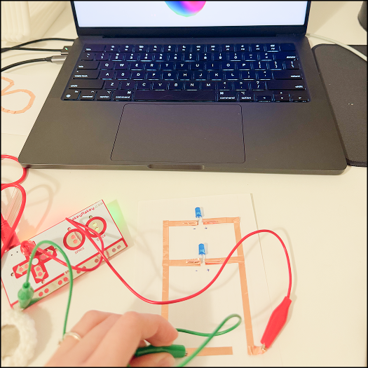 Testing the makey makey with a circuit, circuit did not manage to light up