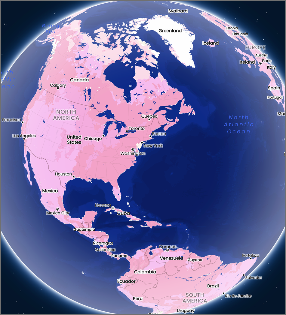 Changing land color and zoomed out view of Mapbox