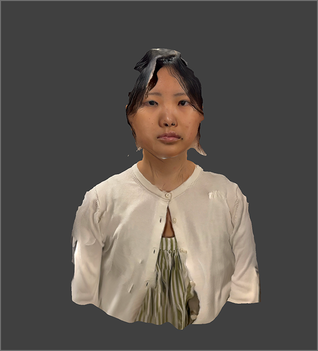 Third attempt to scan my face while trying to scan for longer, this ended up compromising the quality of the final scan.