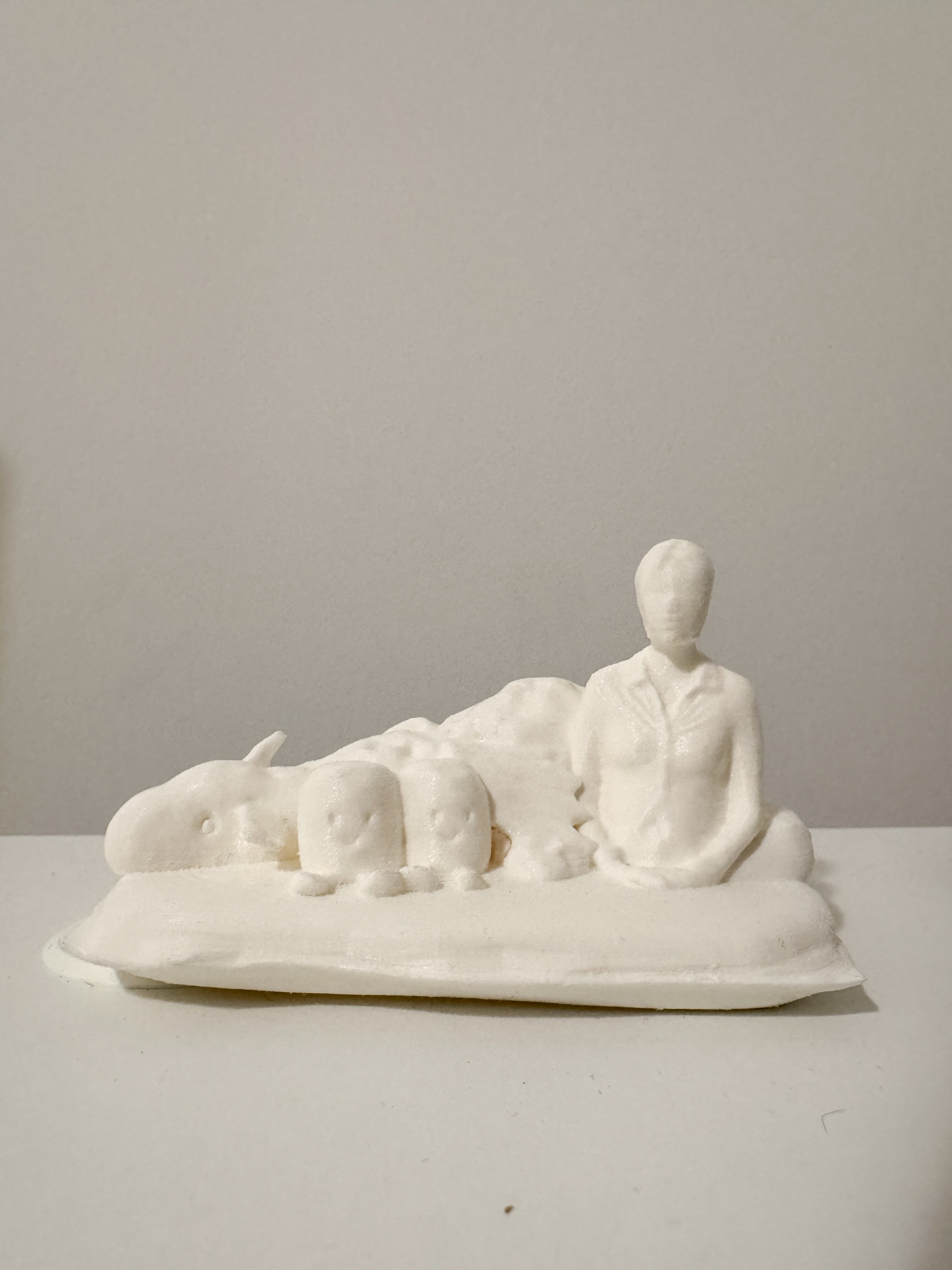 Design Statement: The project examines and explores an interpretive digital selfie, encompassing contextual and technical research surrounding identity and totemic objects to examine how 3D printing can be used to represent personal identity. The final deliverable for the project includes a 3D printed version of the final solution as well as previous iterations.